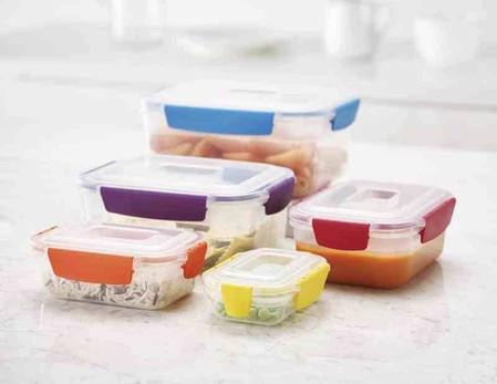 JJ - Zestaw 5 pojemników, Nest™ Lock, multikolor