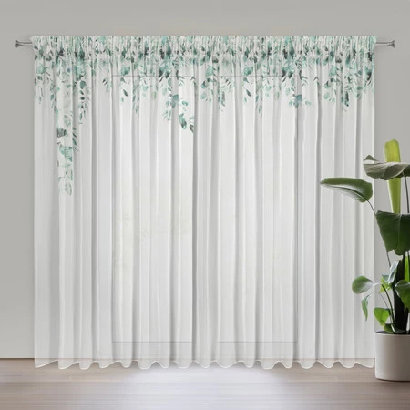 ZASŁONA GOTOWA BETSY NA TAŚMIE 350 X 250 CM BIAŁY