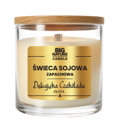 Świeca soj. zap. CZEKOLADA DUBAJSKA ZŁOTA 225g