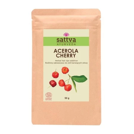 Sattva - Zakwaszacz do henny i ziół barwiących Acerola Cherry 50g