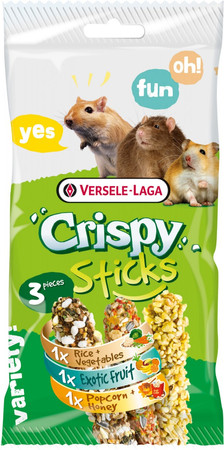 VERSELE LAGA Crispy Sticks Omnivores Triple Variety Pack 3szt.