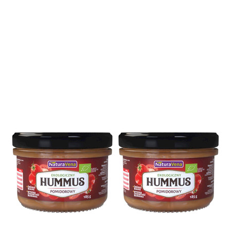 Zestaw: 2x HUMMUS POMIDOROWY BIO 185 g - NATURAVENA