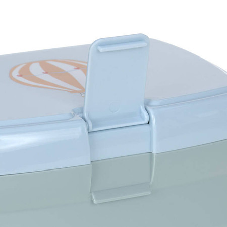 Lassig Zestaw śniadaniowy na lunch Lunchbox + Tritanowa butelka - bidon 460 ml Tiny Drivers Balon