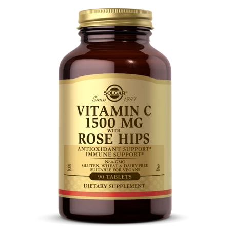 Solgar Vitamin C 1500 mg with Rose Hips (90 tabl.)