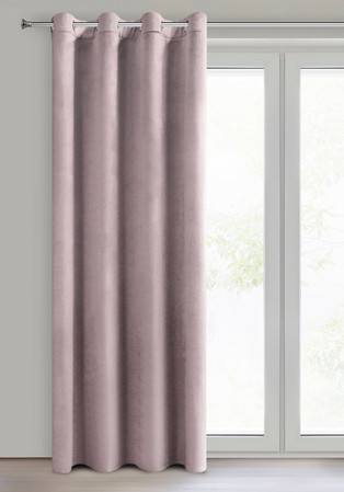 ZASŁONA GOTOWA D91 ROSA 140 X 250 CM PUDROWY RÓŻ