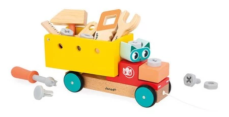 Janod Ciężarówka do składania do ciągnięcia Brico ‘Kids 2+