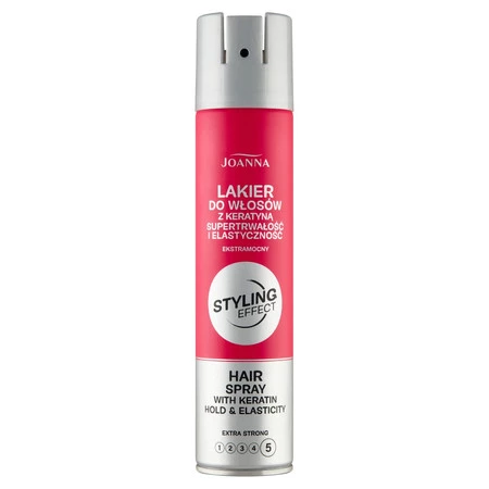 Styling Effect lakier utrwalający do włosów z keratyną Ekstramocny 250ml