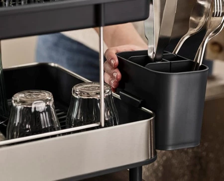 JJ-Suszarka piętrowa do naczyń Excel™ stal czarna