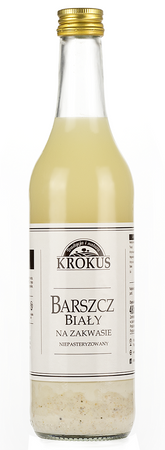 Krokus BARSZCZ BIAŁY NA ZAKWASIE NIEPASTERYZOWANY 480 ml