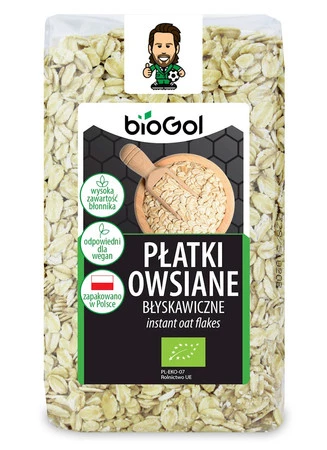 BIOGOL PŁATKI OWSIANE BŁYSKAWICZNE BIO 300 g