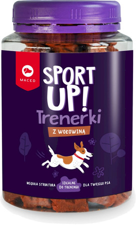MACED SPORT UP! Trenerki z Wołowiną Słoik 300g