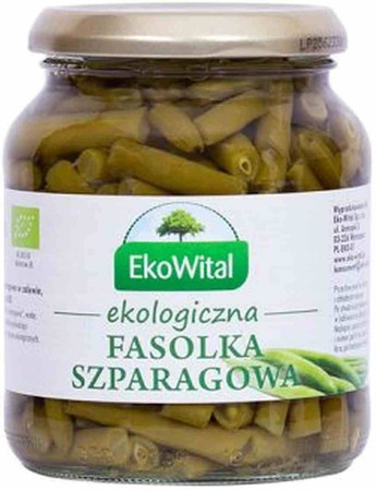 EkoWital − Fasolka szparagowa w zalewie BIO − 340 g / 185 g