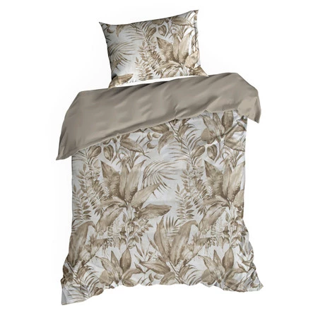 Komplet Pościeli Satynowej Spring 46 140 x 200 cm, Beżowy