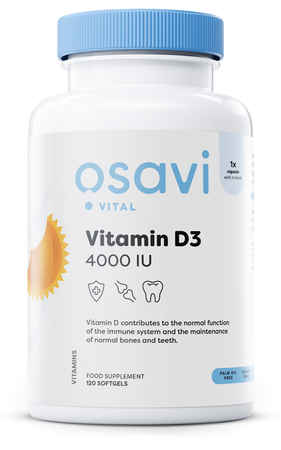 Osavi Vitamin D3, 4000IU - 120 kaps.