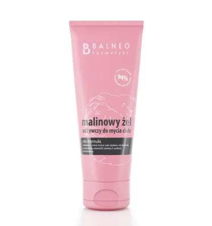 Balneokosmetyki - Malinowy żel odżywczy do mycia ciała 200ml