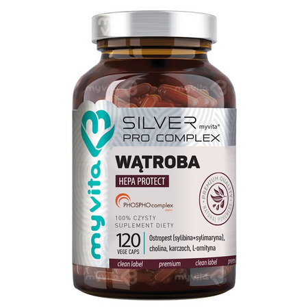 MyVita SILVER Wątroba Hepa Protect 120 kaps.