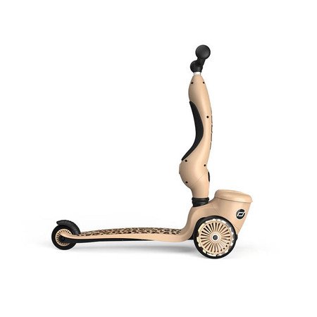 SCOOTANDRIDE Highwaykick 1 Lifestyle 2w1 Jeździk i hulajnoga z zamykanym schowkiem 1-5 lat Leopard