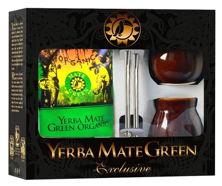 Yerba Mate Green Zestaw dla dwojga Yerba Mate 400g, 2 x Matero, 2 x Bombilla BIO