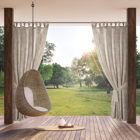 Zasłona gotowa Garden 15 na Szelkach 155 x 220 cm, Pudrowy