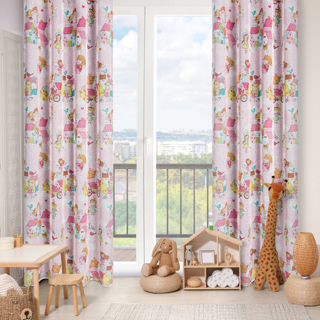 ZASŁONA GOTOWA POLLY 140 X 250 CM RÓŻOWY
