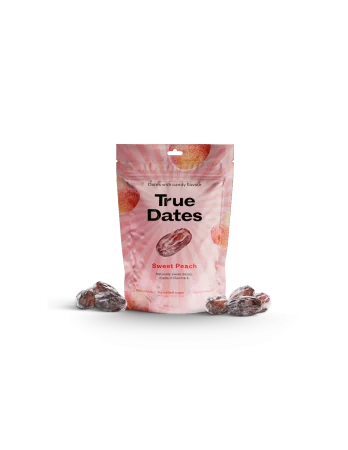 True Dates Sweet Peach daktyle o smaku słodkiej brzoskwini 100g