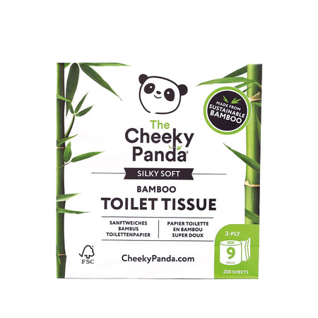 Cheeky Panda, Papier toaletowy trzywarstwowy, 9 rolek