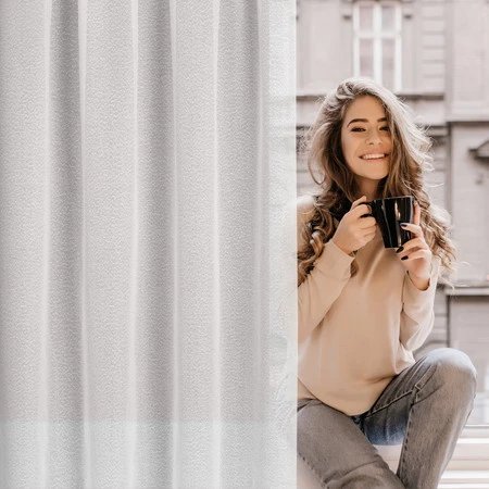 FIRANA GOTOWA RAIN NA TAŚMIE 140 X 270 CM BIAŁY