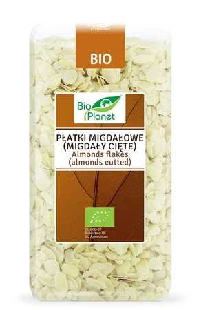 Bio Planet − Płatki migdałowe (migdały cięte) BIO − 300 g