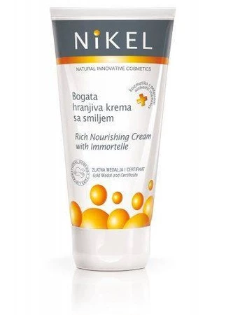 NIKEL, Bogaty krem odżywczy z wyciągiem z kwiatu Immortelle, 50ml
