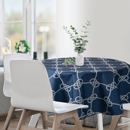 OBRUS GARDEN O 150 CM GRANATOWY