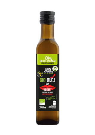 Big Nature Olej DLA KOBIET bio tłoczony na zimno 250 ml