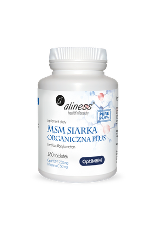 Aliness OptiMSM® siarka Organiczna PLUS x 180 tabl.