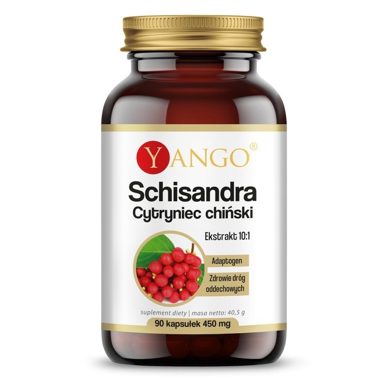Schisandra Ekstrakt 450mg suplement diety 90 kapsułek - Nabea.pl