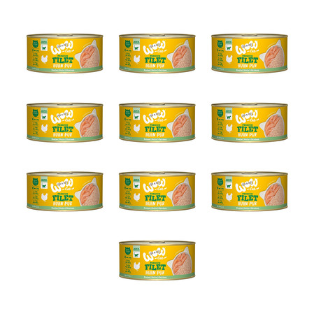 Zestaw 10x WOW CAT Huhn - filety z kurczaka (70g)