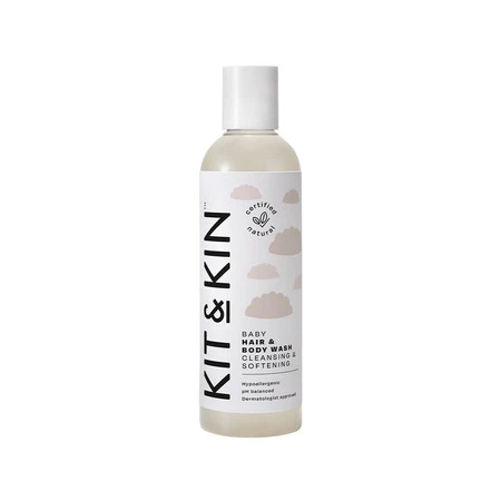 Kit & Kin, Organiczny Żel do Mycia 2w1 do Ciała i Włosów Maluszka, 250 ml
