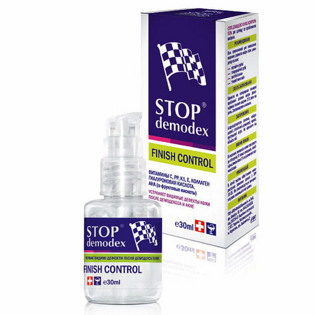 STOP DEMODEX Żel do twarzy Finish Control 30ml (Ukraina) GOLDEN PHARM