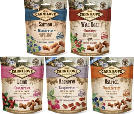 CARNILOVE DOG Crunchy Snack Salmon Blueberries ŁOSOŚ 200g