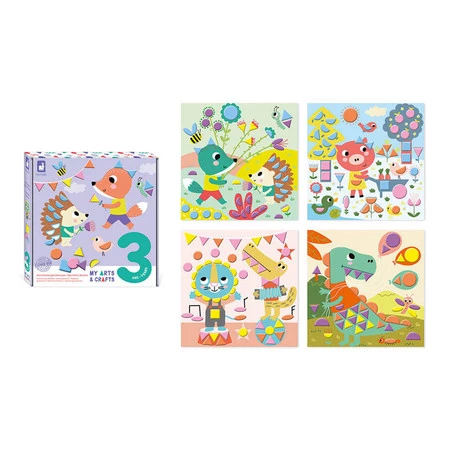 Janod Zestaw kreatywny Naklejki geometryczne My arts & crafts 3+