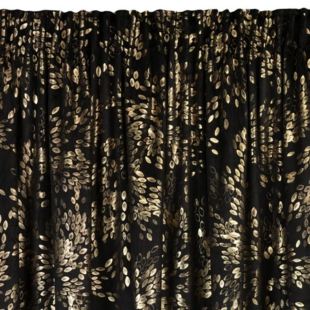 ZASŁONA GOTOWA FELIS NA TAŚMIE 140 X 270 CM CZARNY