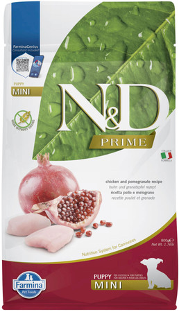 FARMINA ND DOG PRIME Chicken Pomegranate Puppy Mini 800g