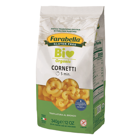 FARABELLA MAKARON (KUKURYDZIANO - RYŻOWY) KOLANKA BEZGLUTENOWY BIO 340 g