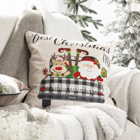 POSZEWKA ŚWIATECZNA 127 45 X 45 CM CZERWONY