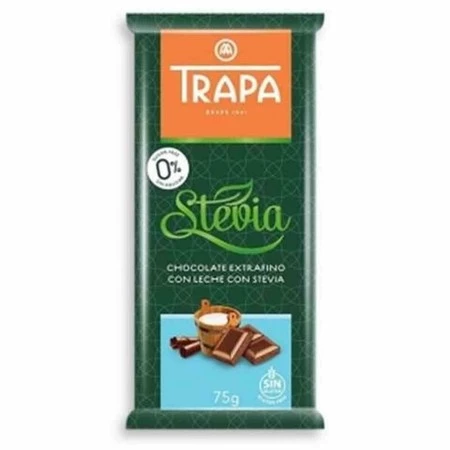 Trapa − Czekolada mleczna crunchy ze stewią − 75 g