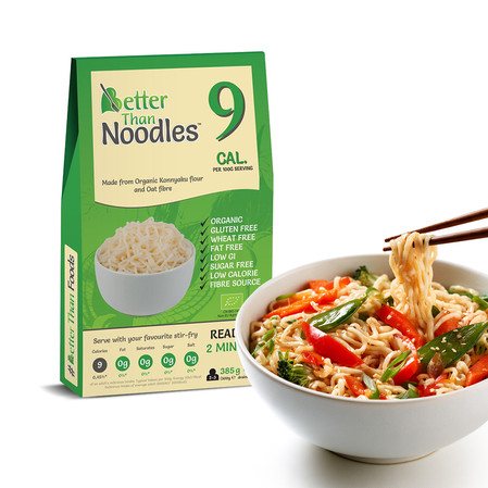 BETTER THAN FOODS Makaron Konjac Noodle bezglutenowy BIO 385g