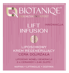 Biotaniqe- Lift Infusion, Liposomowy Krem Regenerujący 70+, 50 ml