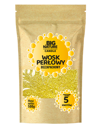 Big Nature Wosk Perłowy Żółty 500g
