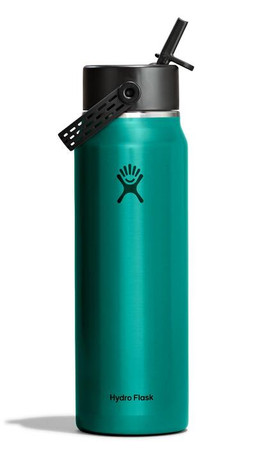 HF-Butelka 32 oz z nakrętką ze słomką, szmaragdowa