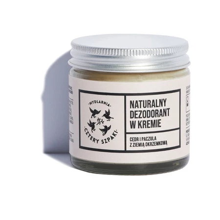 Naturalny dezodorant w kremie z ziemią okrzemkową Cedr i Paczula 60ml