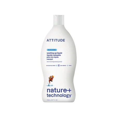 Attitude NATURE+, Płyn do mycia naczyń o zapachu polnych kwiatów, 700 ml