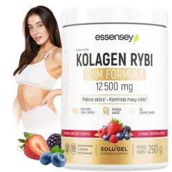 Essensey Kolagen Rybi SOLUGEL® 12 500mg Slim Formula 290g smak owoce leśne